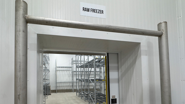 Raw product freezer.