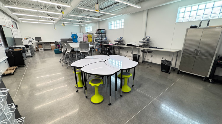 The Spark STEM Room.