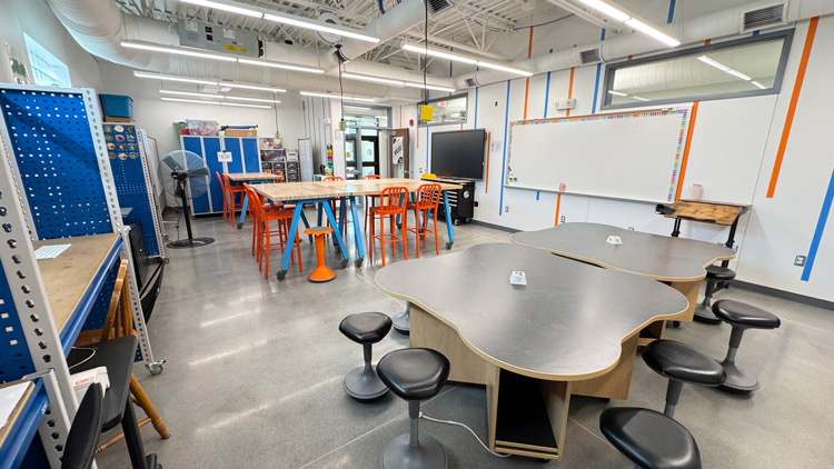 The Fire STEM room at IKM-Manning.