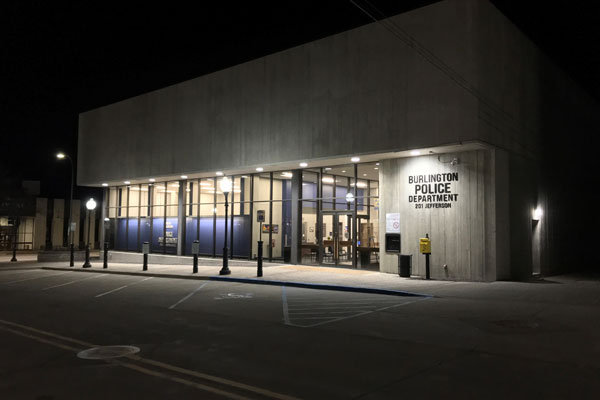 The Burlington Police Department renovated a former bank building for its new station.