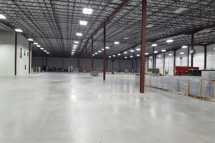 Manufacturing facility warehouse expansion
