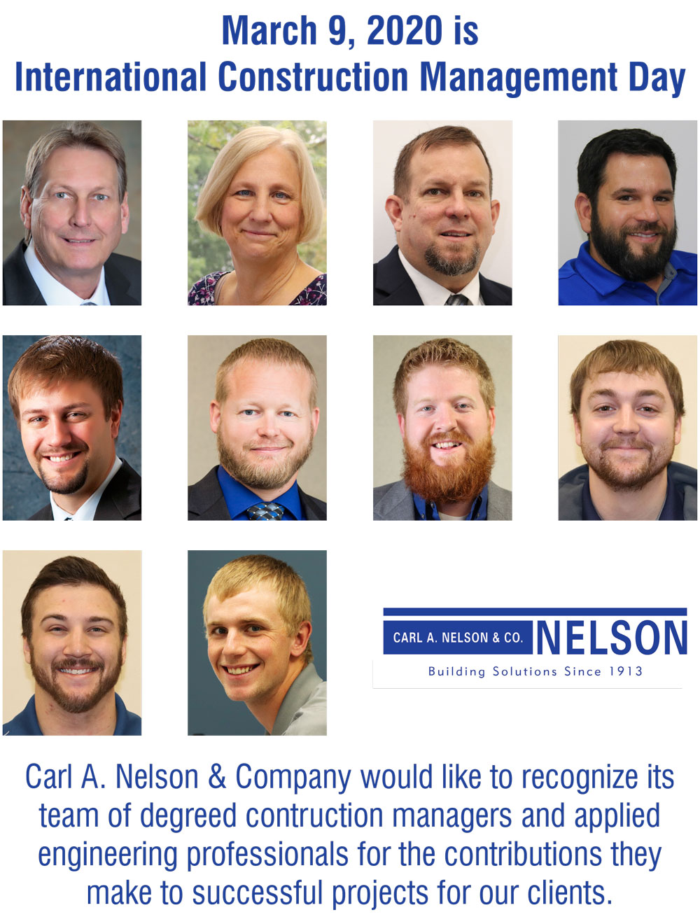 CANCO recognizes Construction Management Day